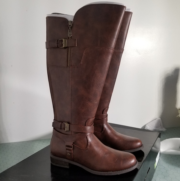 guess wide calf boots
